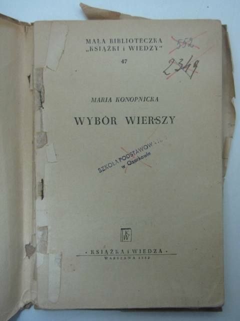 WYBÓR WIERSZY