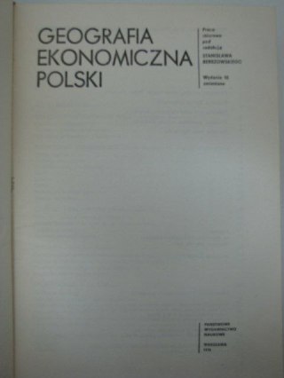 GEOGRAFIA EKONOMICZNA POSLKI