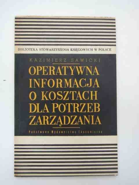 OPERATYWNA INFORMACJA O KOSZTACH