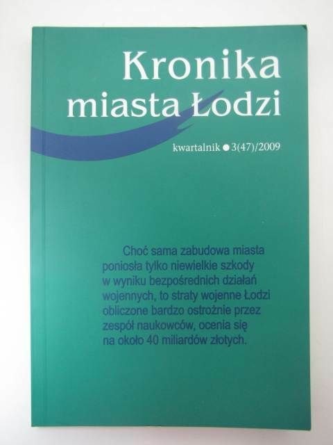KRONIKA MIASTA ŁODZI