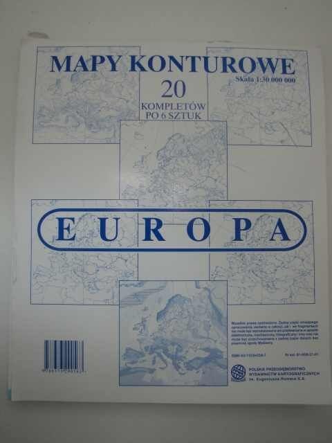 MAPY KONTUROWE EUROPA