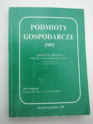 PODMIOTY GOSPODARCZE
