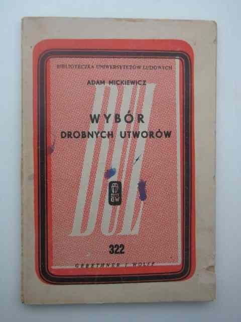 WYBÓR DROBNYCH UTWORÓW