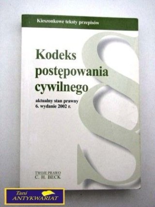 KODEKS POSTĘPOWANIA CYWILNEGO