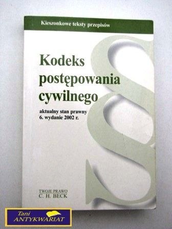 KODEKS POSTĘPOWANIA CYWILNEGO