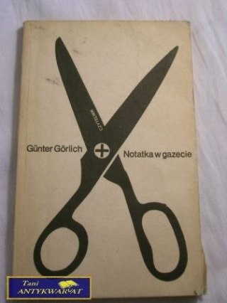 NOTATKA W GAZECIE Gunter Gorlich