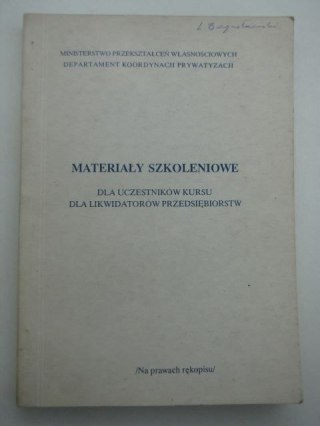 MATERIAŁY SZKOLENIOWE