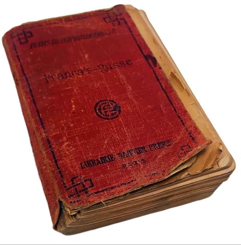 PETIT DICTIONNAIRE - Słownik Francusko Rosyjski - Bardzo stare wydanie