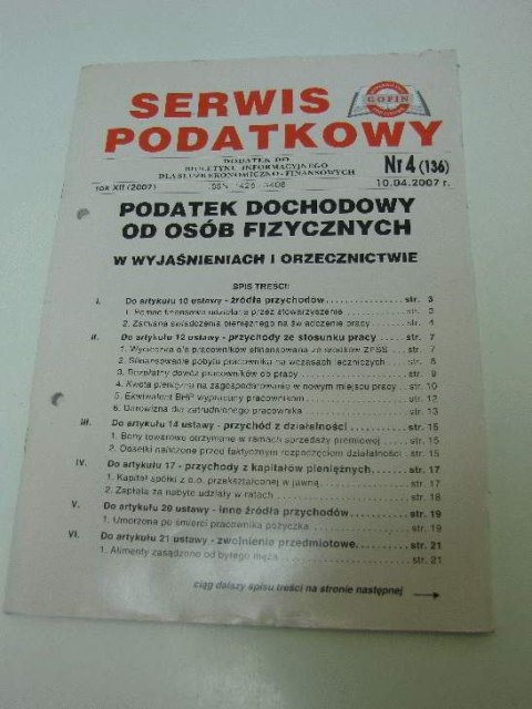 SERWIS PODATKOWY NR. 4 (136)