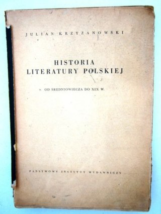 HISTORIA LITERATURY POLSKIEJ