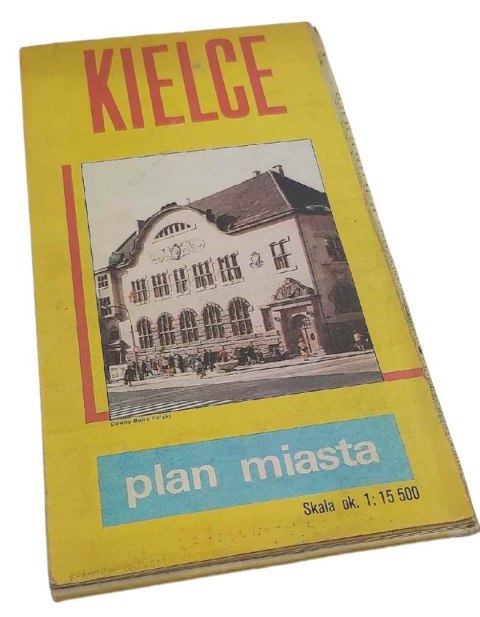 KIELCE MAPA PLAN MIASTA. 1:15 500 rok 1986
