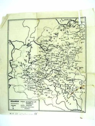 MAPA GRANICY KSIĘSTWA LITEWSKIEGO