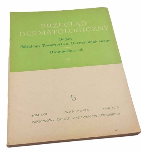 PRZEGLĄD DERMATOLOGICZNY 5 rok 1970 tom LVII