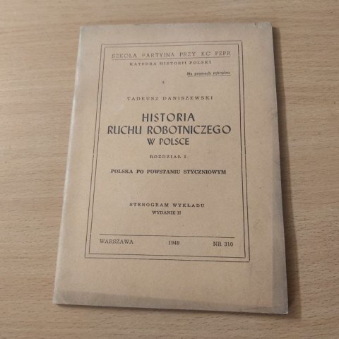 Historia ruchu robotniczego w Polsce Polska po Powstaniu Styczniowym