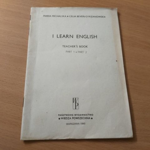 I Learn English Trachers Book part 1, part 2