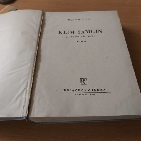 Klim Samgin TOM 2 wyd 1950r.