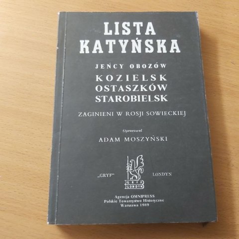 Lista Katyńska jeńcy obozów