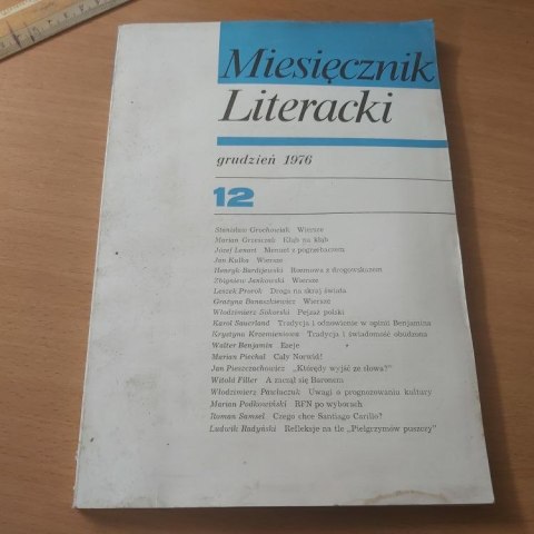Miesięcznik literacki grudzień 1976 numer 12