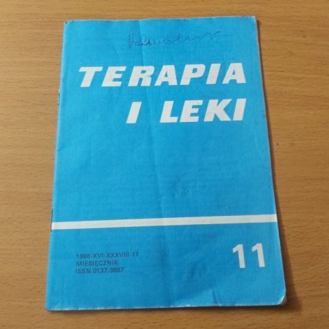 Terapia i Leki miesięcznik 1988r 11 Terapia i Leki miesięcznik 1988r 11
