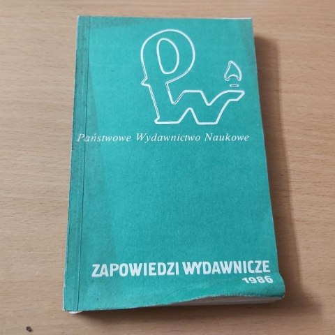 Zapowiedzi wydawnicze 1986