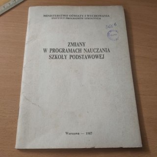 Zmiany w programach nauczania Szkoły Podstawowej