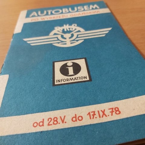 Autobusem po Wybrzeżu Gdańskim informator 1978 rok