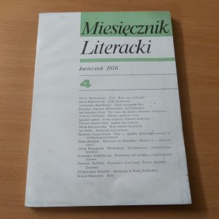 Miesięcznik Literacki 4 kwiecień 1976 roku