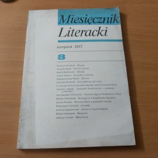Miesięcznik Literacki 8 sierpień 1977 rok