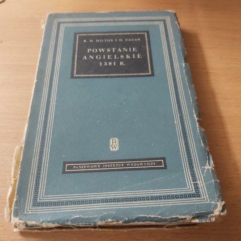 Powstanie angielskie 1381 rok. Wyd. 1951 rok.