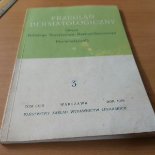 Przegląd dermatologiczny 3 TOM LXIII 1976 rok