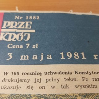 Przekrój nr 1882 z 3 maja 1981 roku.