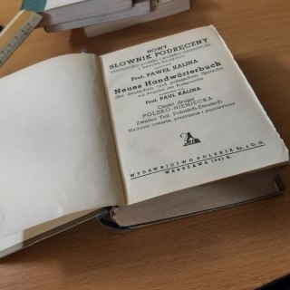 Słownik podręczny część druga polsko-niemiecki wyd. 1941 rok