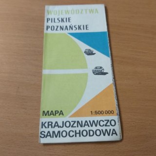 Województwa Pilskie Poznańskie mapa krajoznawczo samochodowa