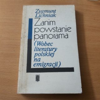 Zanim powstanie panorama (wobec literatury na emigracji)