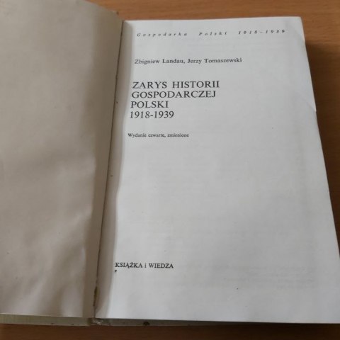 Zarys Historii Gospodarczej Polski 1918-1939