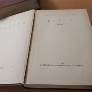 Dzieła TOM 14 Mickiewicza Listy część 1 wyd. 1955 rok