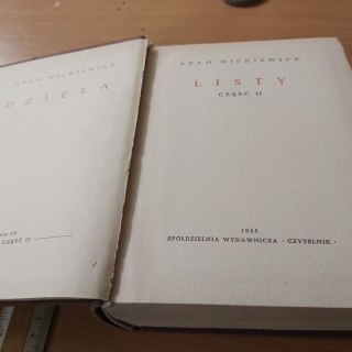 Dzieła TOM 15 Mickiewicza Listy część 2 wyd. 1955 rok.