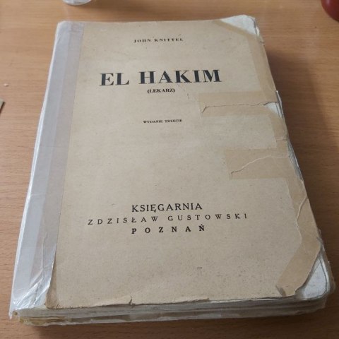 El Hakim Lekarz wyd. 1946 rok.