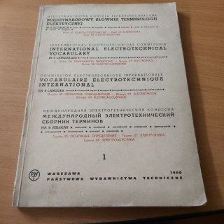 Międzynarodowy Słownik Terminologii Elektrycznej wyd. 1960 rok.