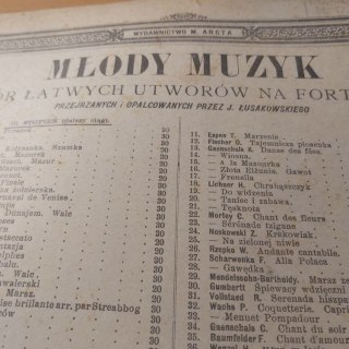 Młody muzyk "pieśń bez słów" es dur