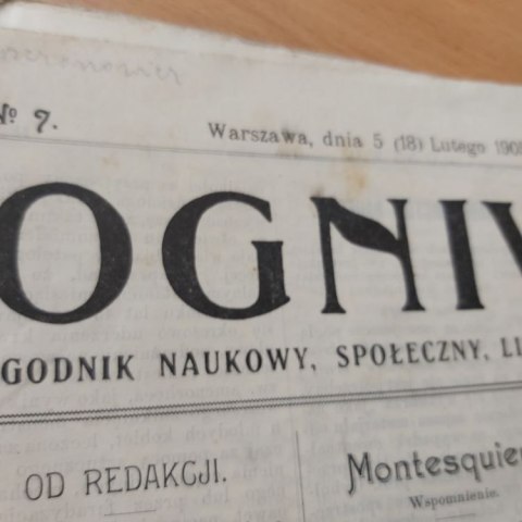 Ogniwo tygodnik naukowy - 5 luty 1905 roku.