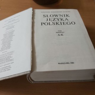 Słownik Języka Polskiego A-K TOM 1 wyd. 1983 rok