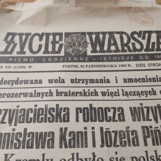 Życie Warszawy nr 256 z 31 października 1980 roku.