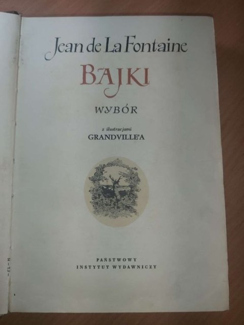 Bajki wybór z ilustracjami Grandvillea