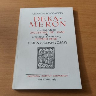 Dekameron Dzień Siódmy i ósmy - książka Boccacciego