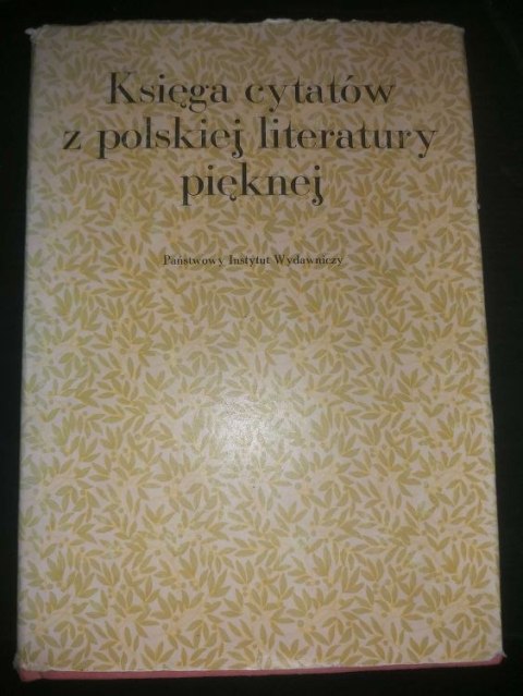 Księga cytatów z polskiej literatury pięknej
