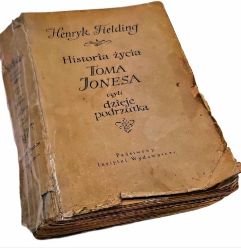 HISTORIA ŻYCIA TOMA JONESA czyli dzieje podrzutka wyd. 1955 rok tom 1