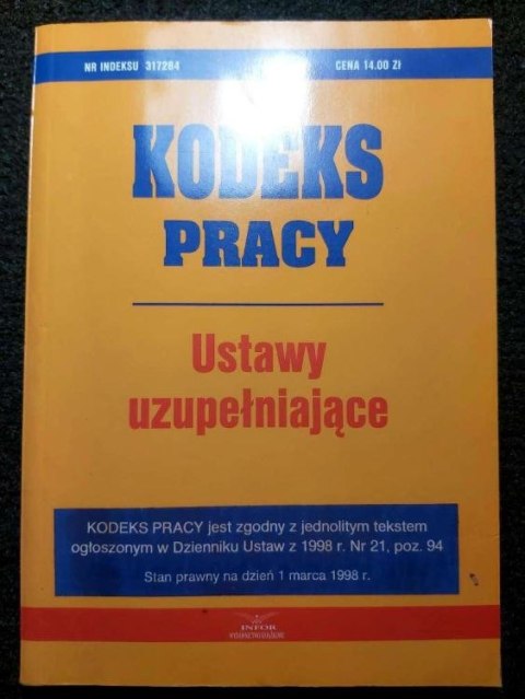 Kodeks Pracy ustawy uzupelniające
