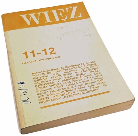 WIĘŹ 11-12 Listopad - Grudzień 1983 rok
