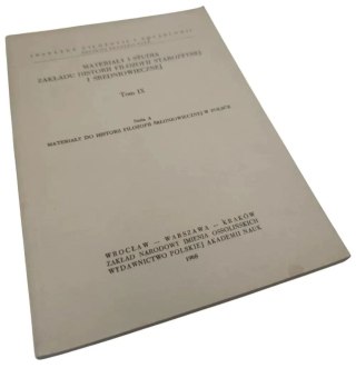 MATERIAŁY I STUDIA ZAKŁADU HISTORII FILOZOFII STAROŻYTNEJ I ŚREDNIOWIECZNEJ Tom IX